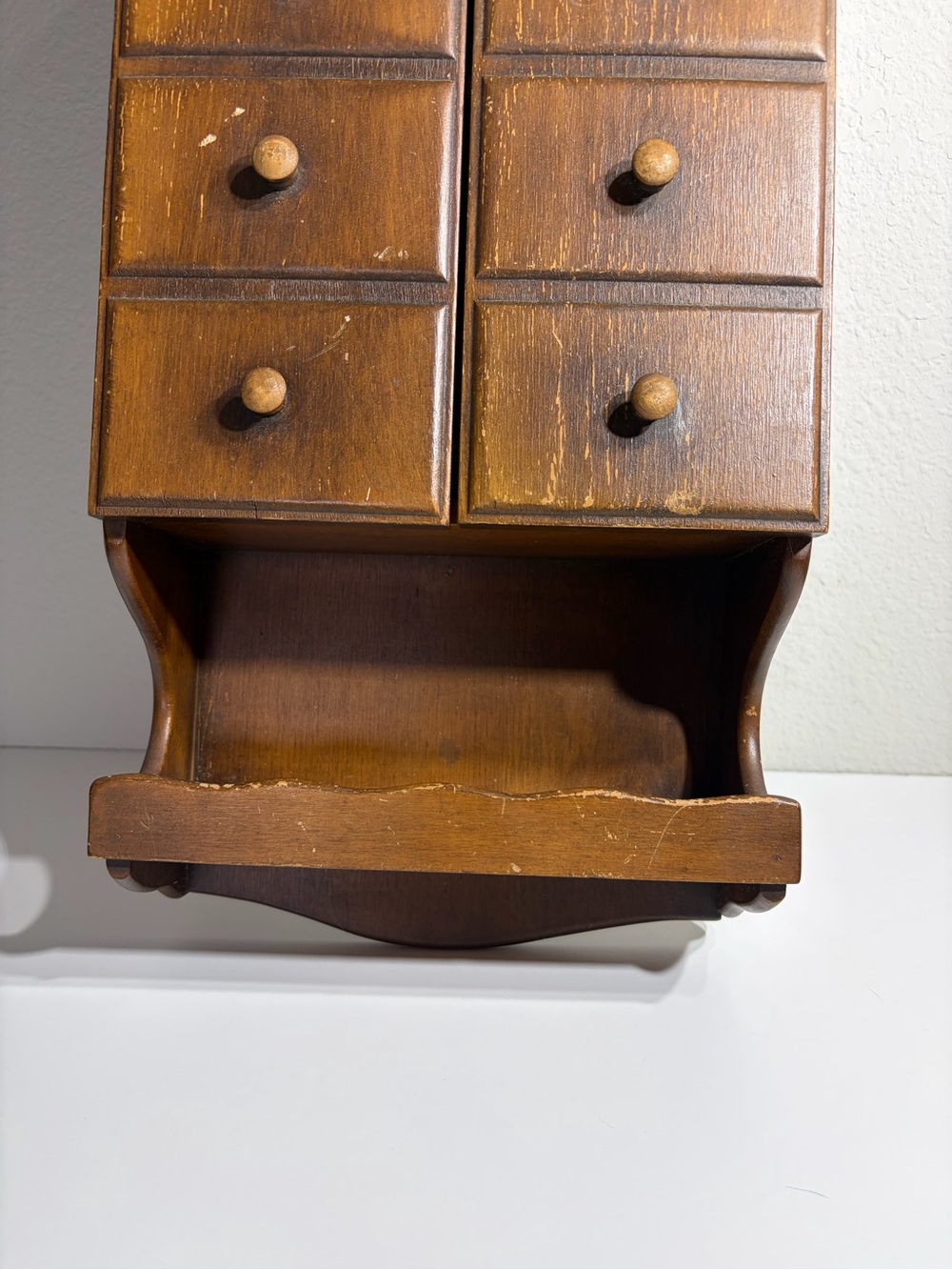 Vintage Cottagecore Shaker Apothecary Spice Wooden Wall Storage - Picture 2 of 10